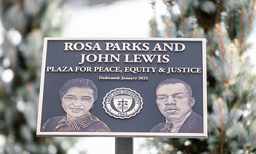 Parks and Lewis Plaza dedication highlights MLK celebration