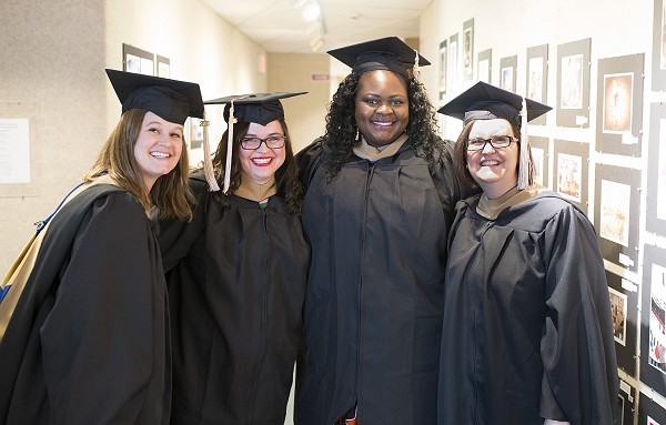 Lakeland University adult students at graduation.