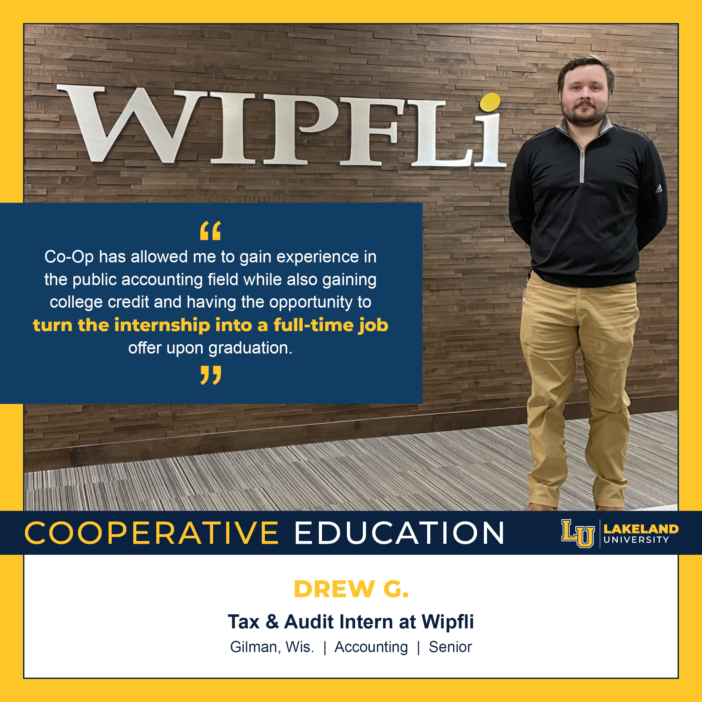 Cooperative Education: Drew Goebel