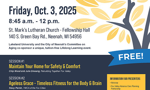 Lakeland, City of Neenah Co-Sponsor “School for Seniors”