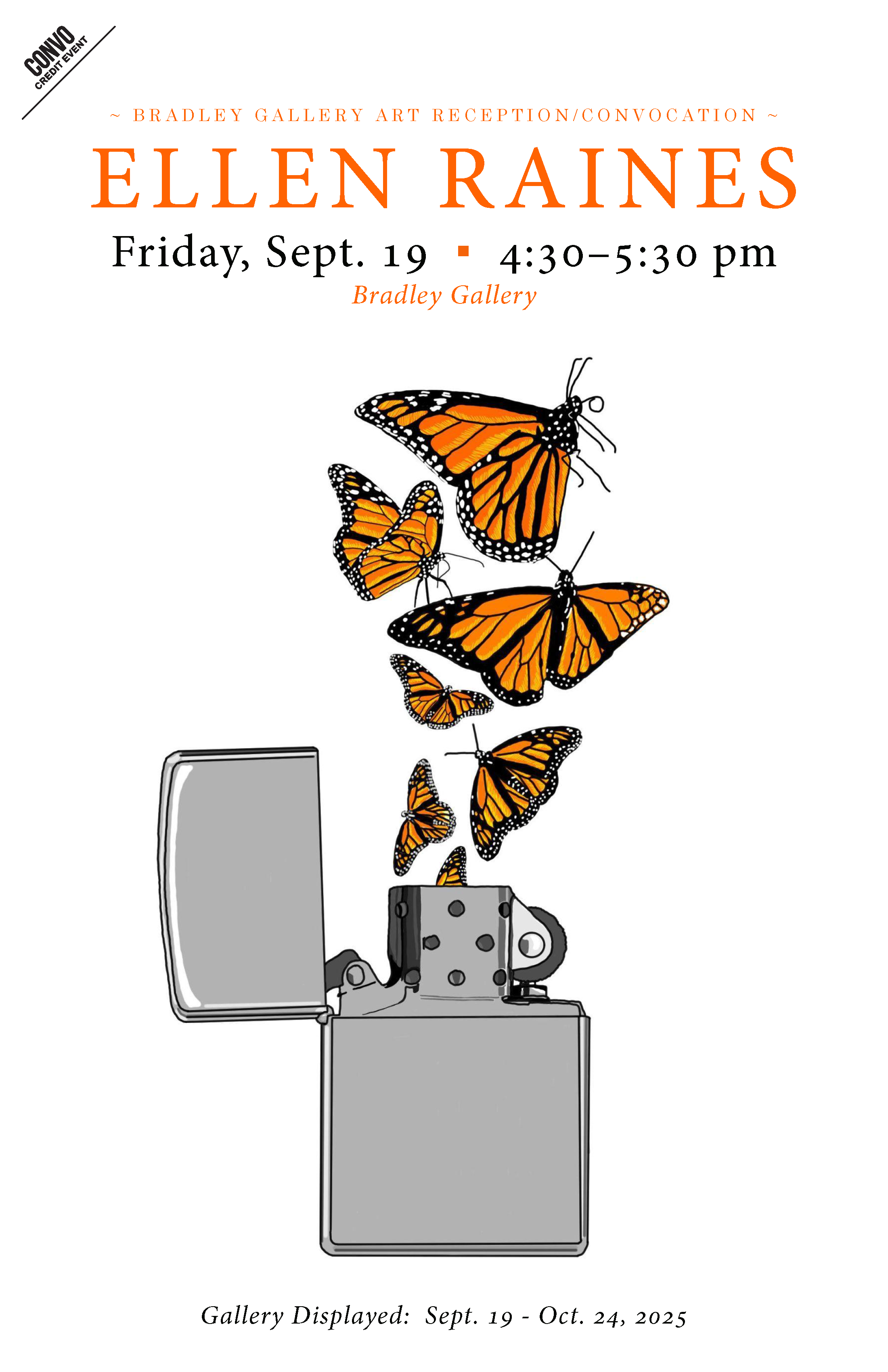 Artwork by Ellen C. Raines will open the 2025-26 Bradley Gallery series at Lakeland University.