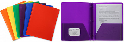 3 hole punched with fasteners poly portfolios 3 hole punched with fasteners poly portfolios