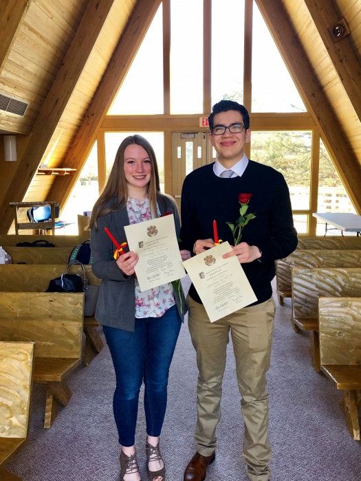 Hispanic Honor Society chapter inducts two members