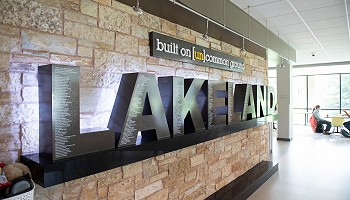 Donor wall at Lakeland University