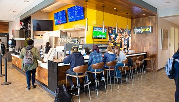 Lakeland University's pub and grill in campus center