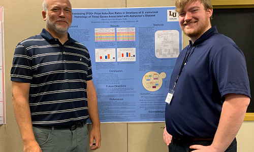 LU student, faculty member present research at symposium