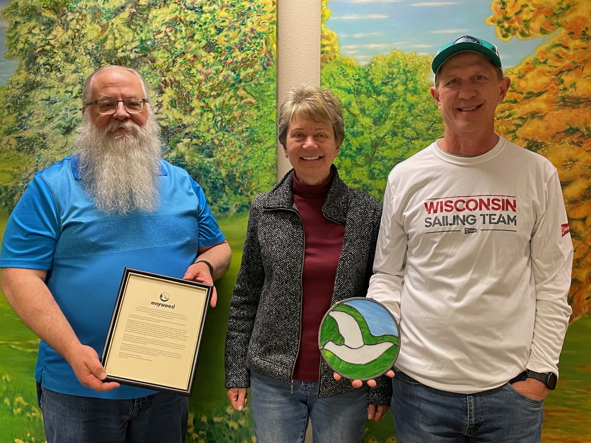 Pickhardt honored by Maywood Environmental Park