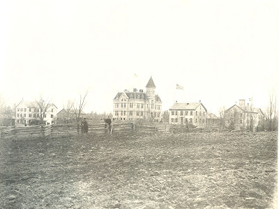 <p>Lakeland's signature building, Old Main, was completed in 1888.</p>